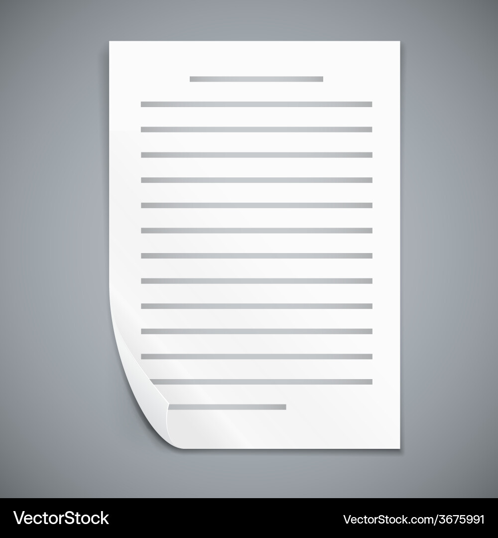 Empty paper three sheets Vector Image