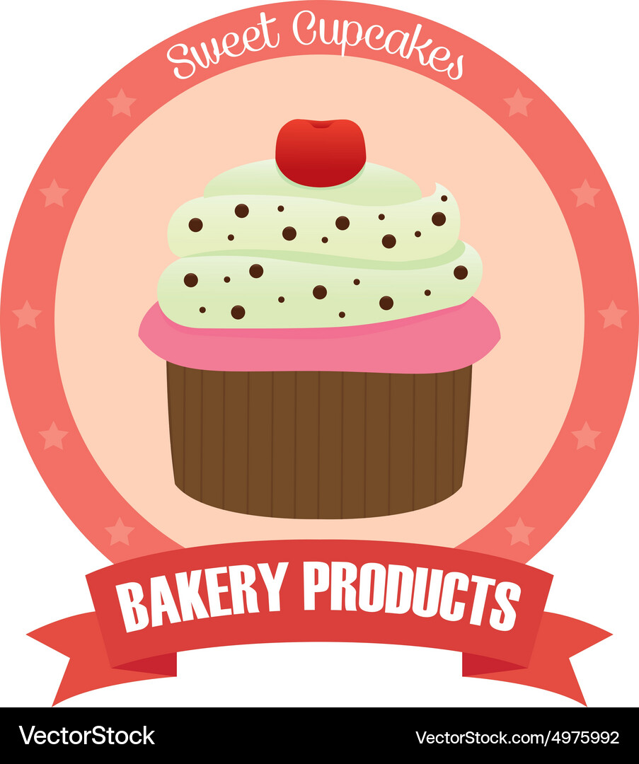 Abstract bakery object on a white background Vector Image
