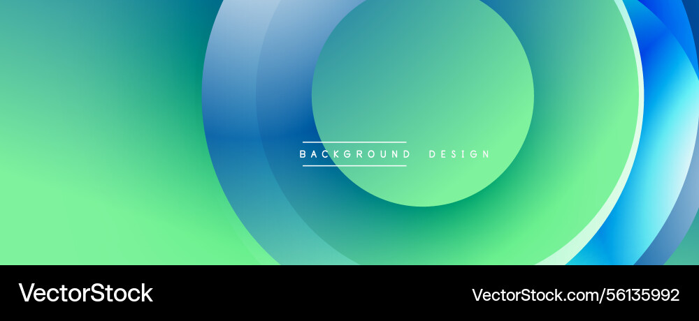 Abstract design overlapping circles create Vector Image