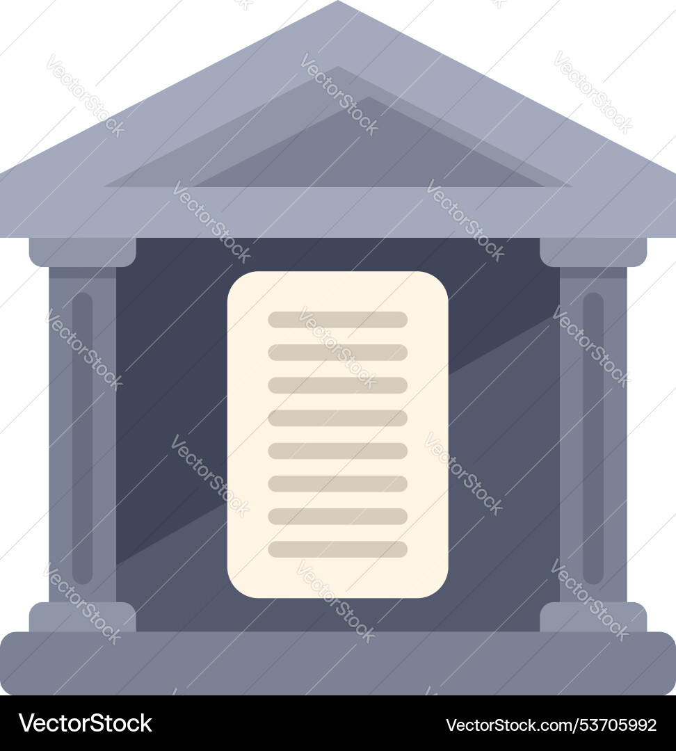 Government building facade with columns displaying Government building facade with columns displaying vector image