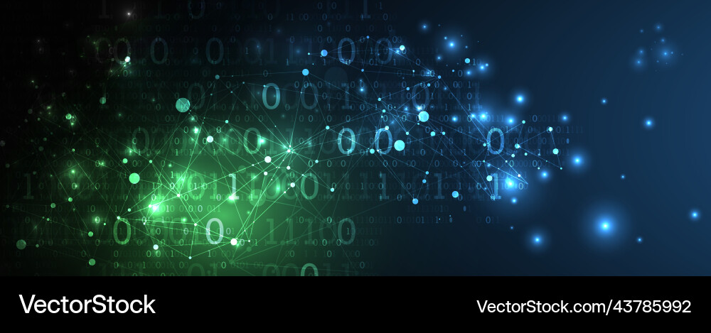 Technology background with plexus effect big data Technology background with plexus effect big data vector image