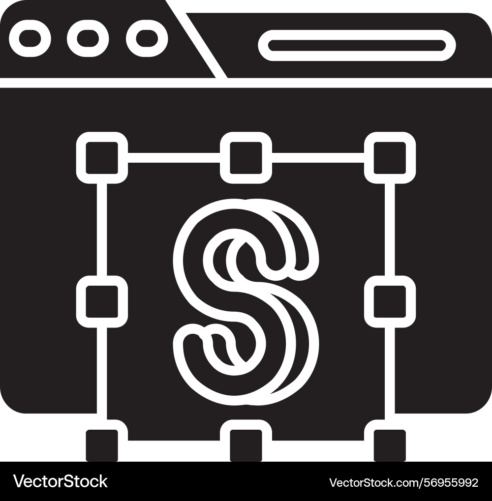 Text editor icon design vector image