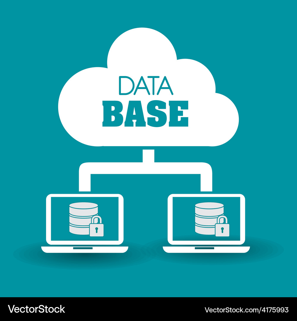 Database design Vector Image