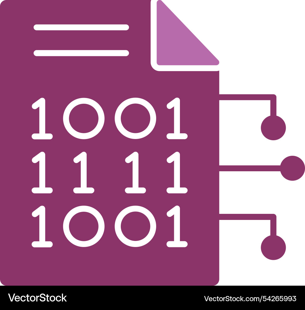 Encryption data vector image