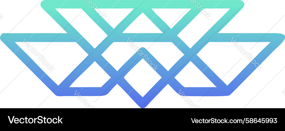 Intersecting Geometric Wave Pattern Vector Image