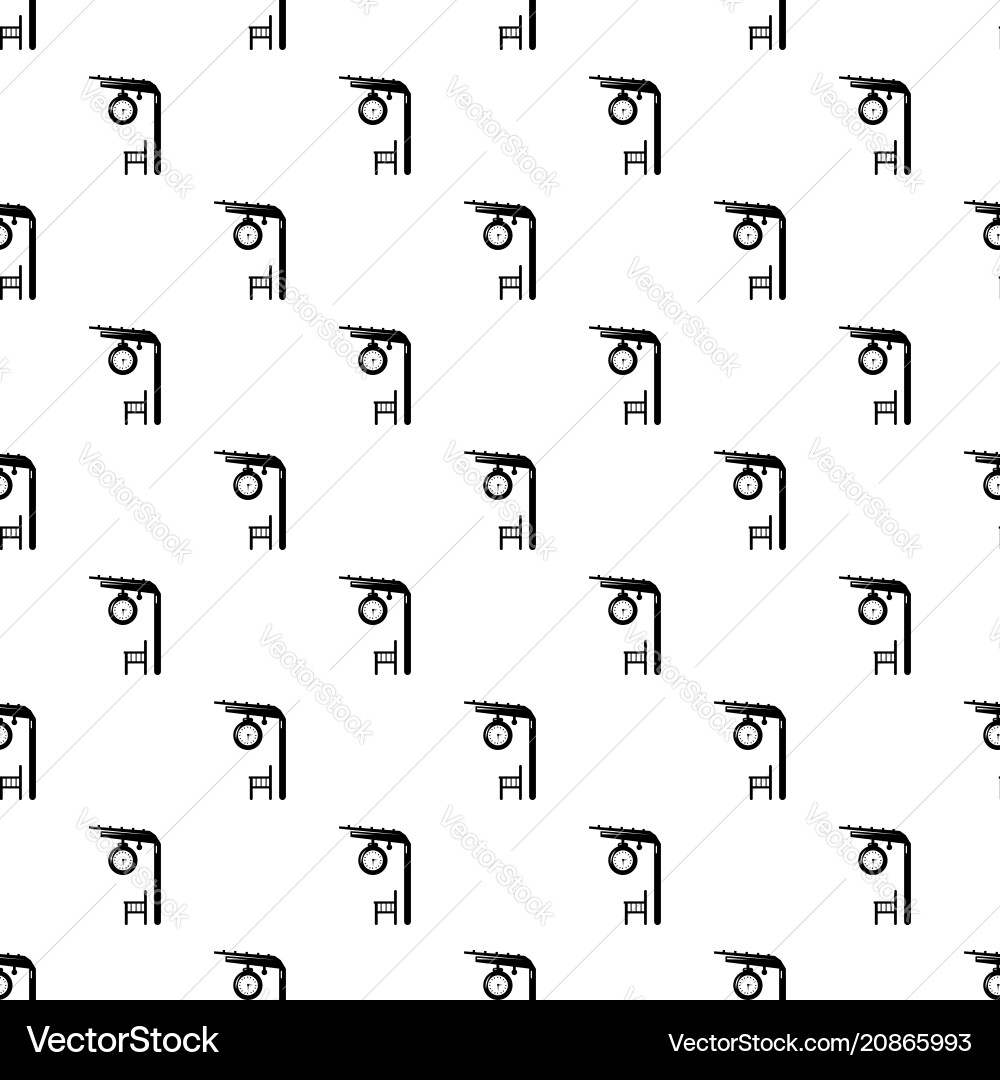 Platform railway pattern seamless Platform railway pattern seamless Vector Image