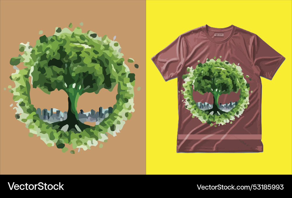 Split layout featuring a graphic design Split layout featuring a graphic design vector image