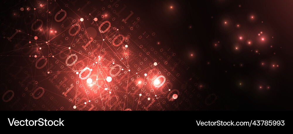 Technology background with plexus effect big data Technology background with plexus effect big data vector image
