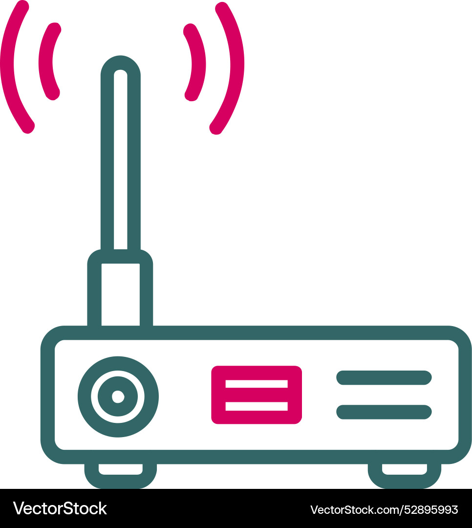 Wireless router icon design vector image