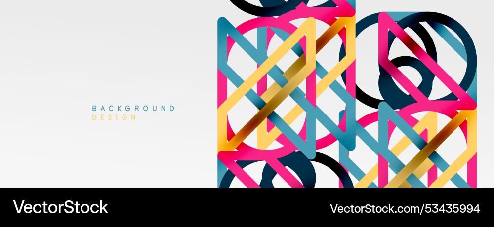 Abstract background - colorful circle lines Abstract background - colorful circle lines vector image