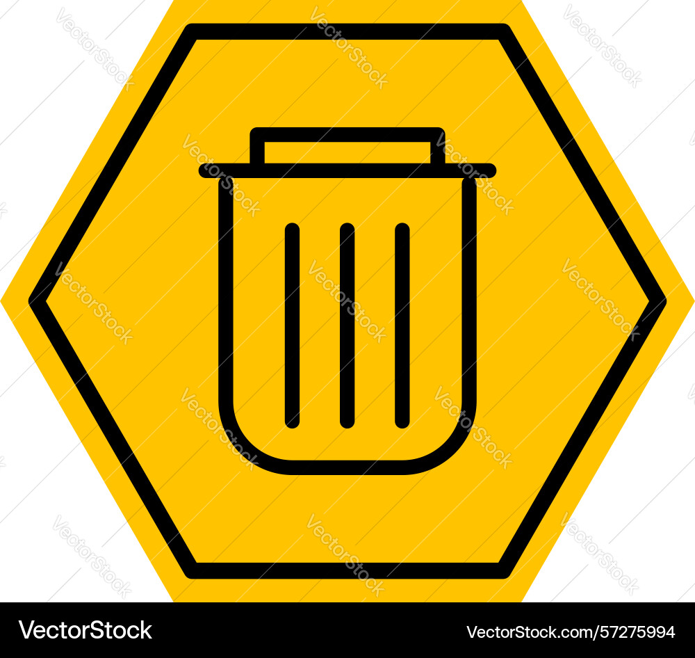 Abstract yellow and black hexagon loading ui line vector image