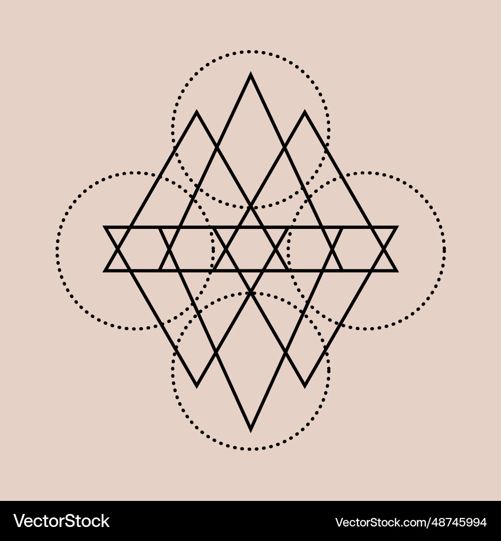Dots triangles circles black option abstract Dots triangles circles black option abstract vector image