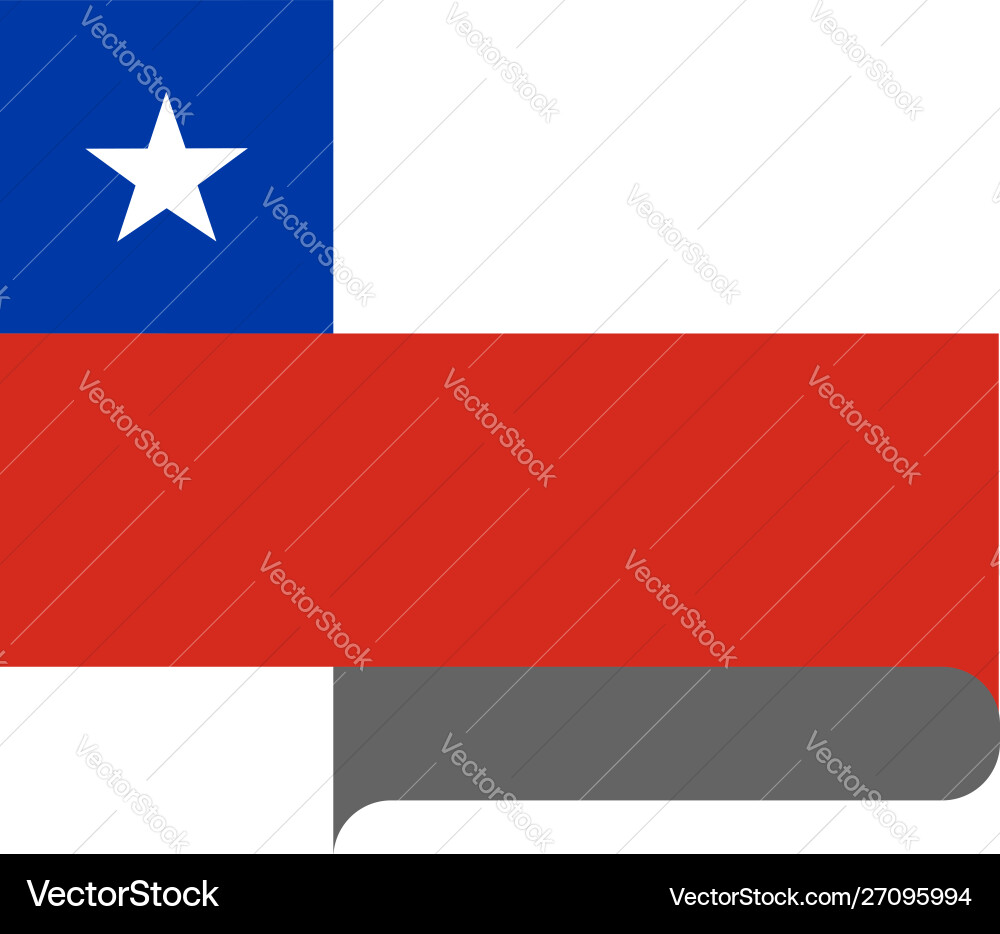 Flag horizontal shape pointer for world map Vector Image