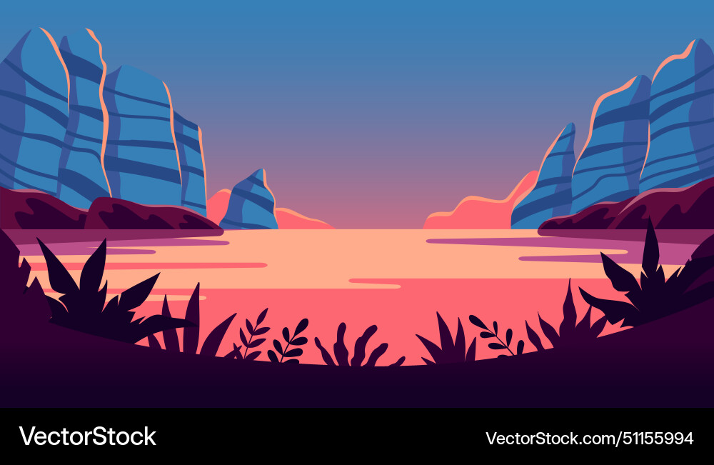In flat simple style with copy space for text In flat simple style with copy space for text vector image