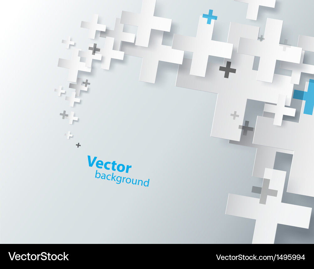 Plus Sign Abstract Background Vector Image