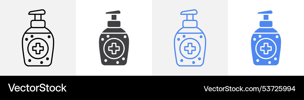 Senitizer icon set use for web Vector Image