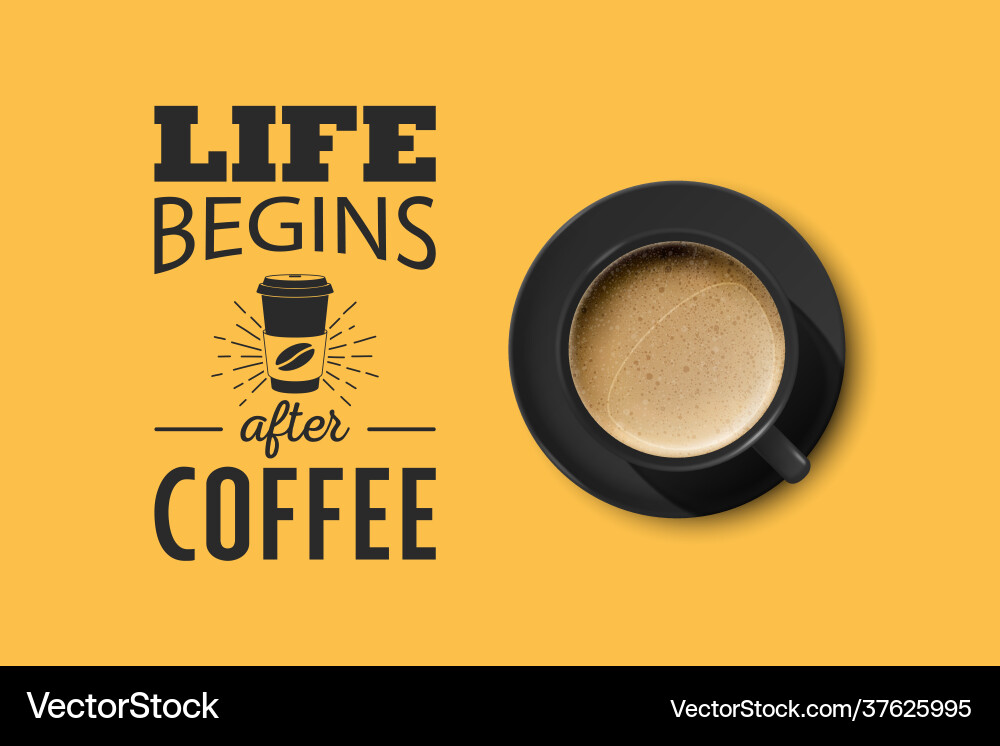 3d realistic black ceramic porcelain mug 3d realistic black ceramic porcelain mug vector image