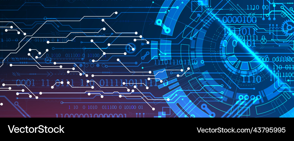 Abstract background on technological Abstract background on technological vector image