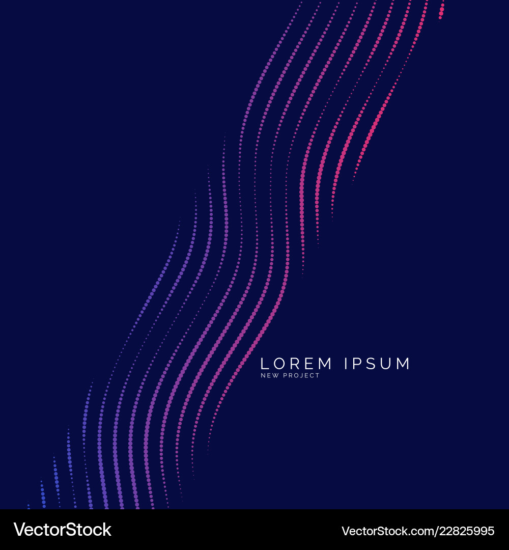 Abstract background with a colored dynamic Vector Image