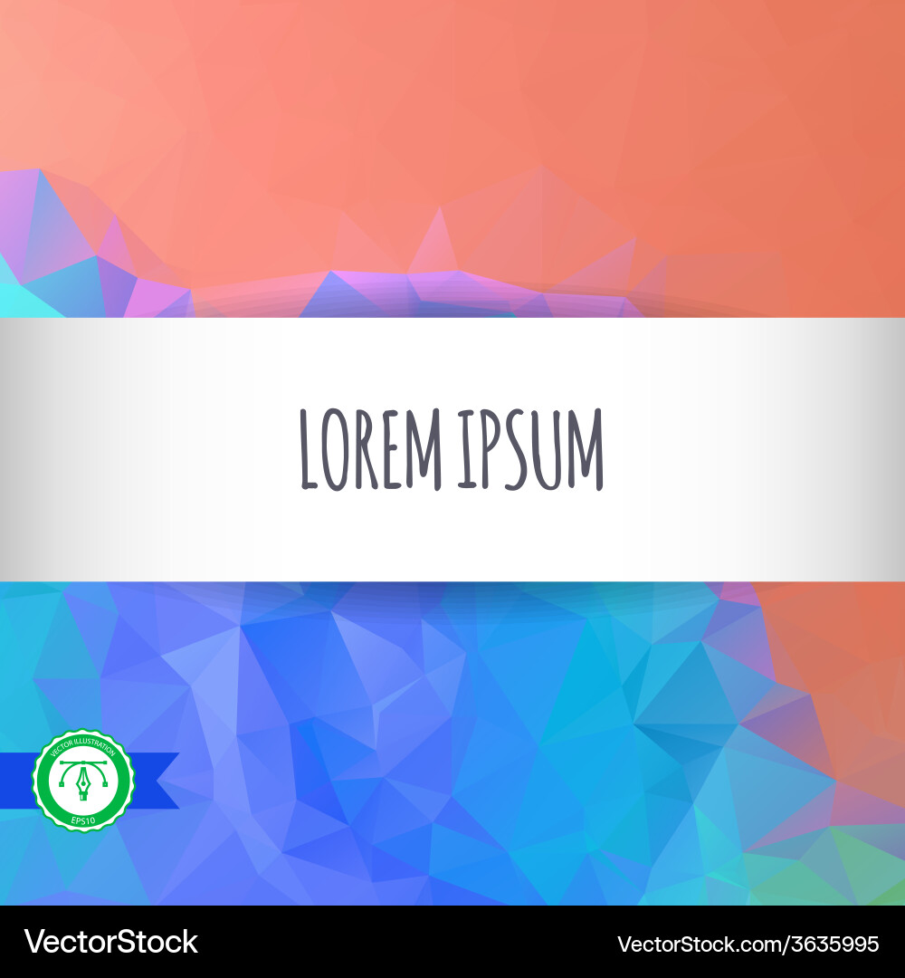 Abstract colorful triangles background Vector Image