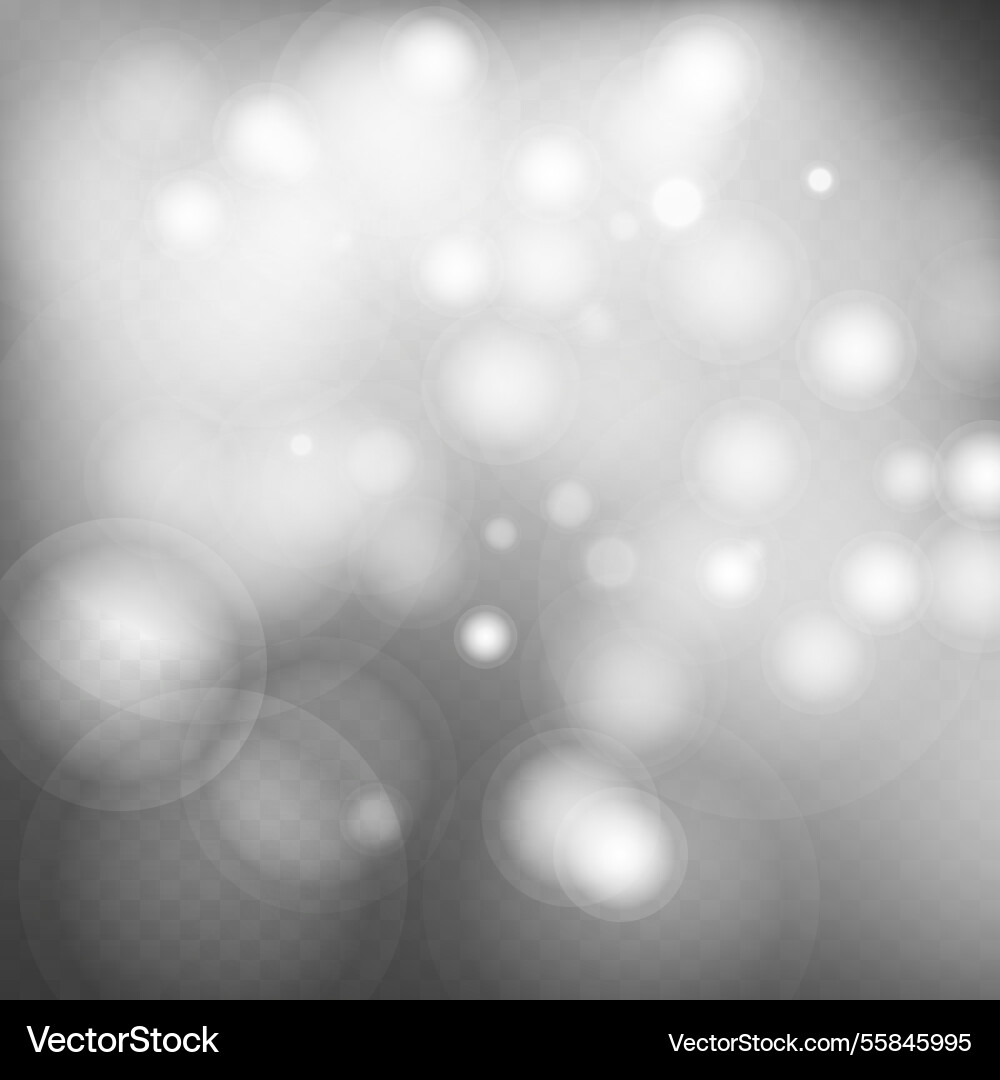 Abstract shining bokeh isolated on transparent Abstract shining bokeh isolated on transparent Vector Image