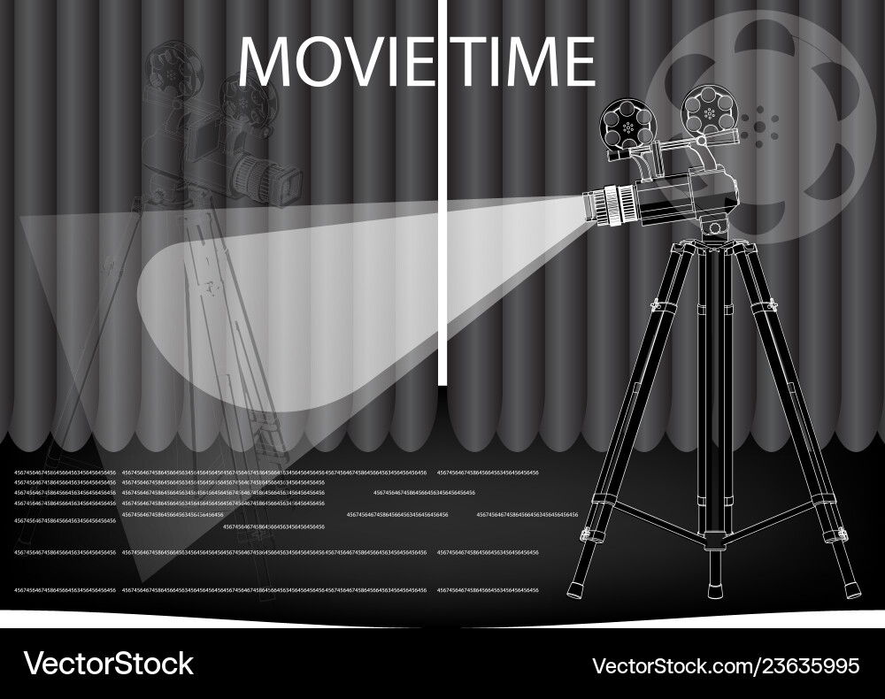 Professionelle Kamera und Filmrolle Professionelle Kamera und Filmrolle vektorbild