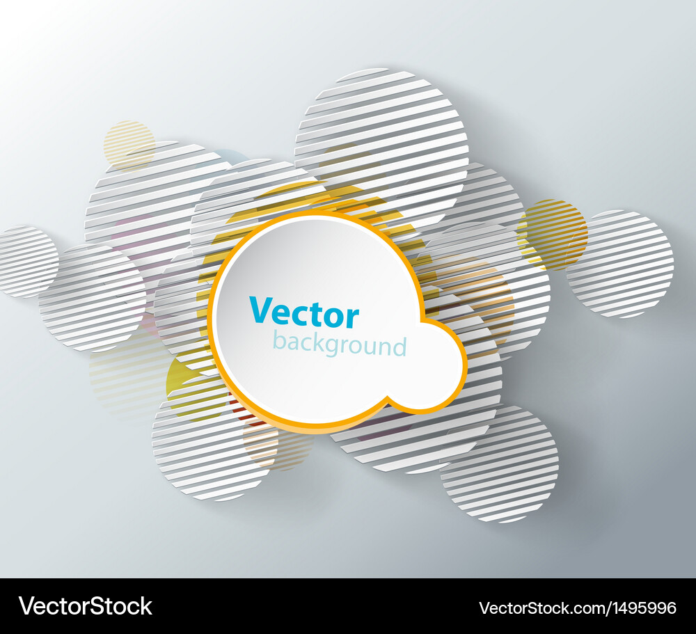 Abstract background with circles and place Vector Image