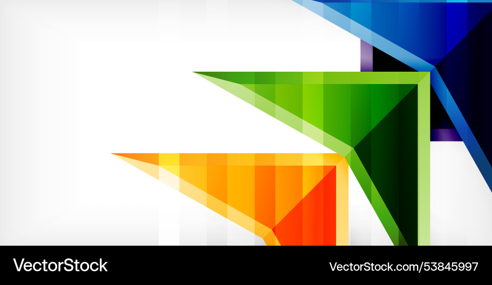 Abstract background color triangles and arrows Abstract background color triangles and arrows Vector Image