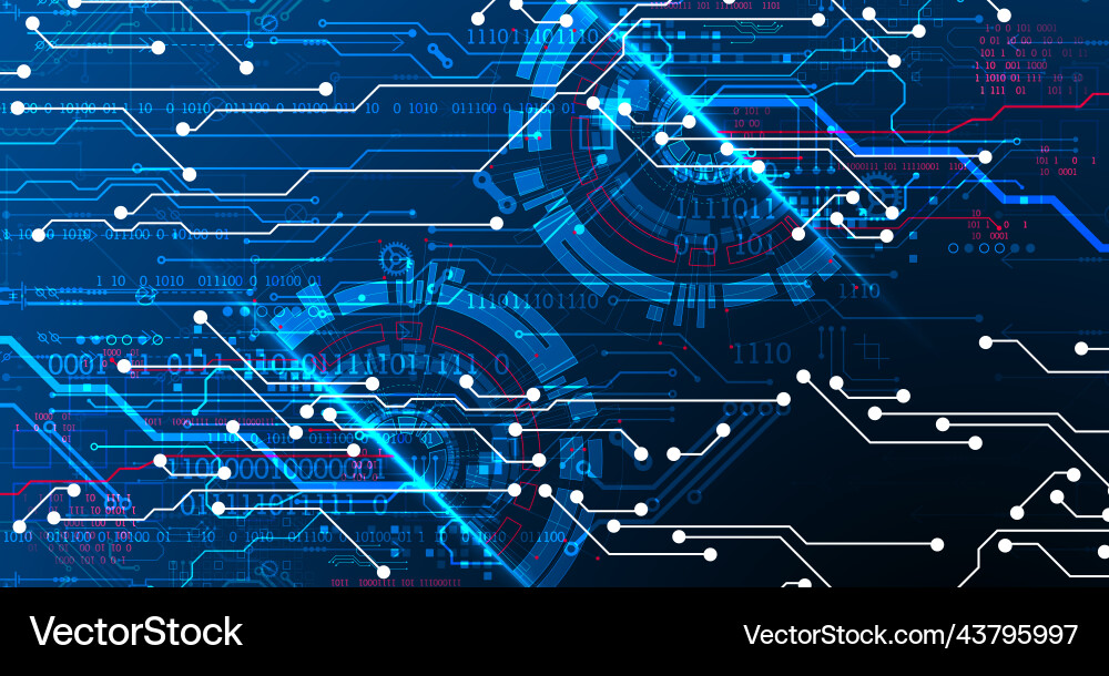 Abstract background on technological Abstract background on technological vector image