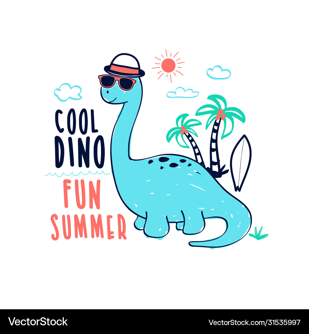 Dinosaur T-Shirt Graphic Vektorbild