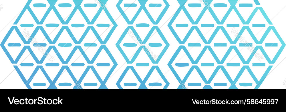 Hexagonal Grid Pattern - Blue Gradient Vector Image