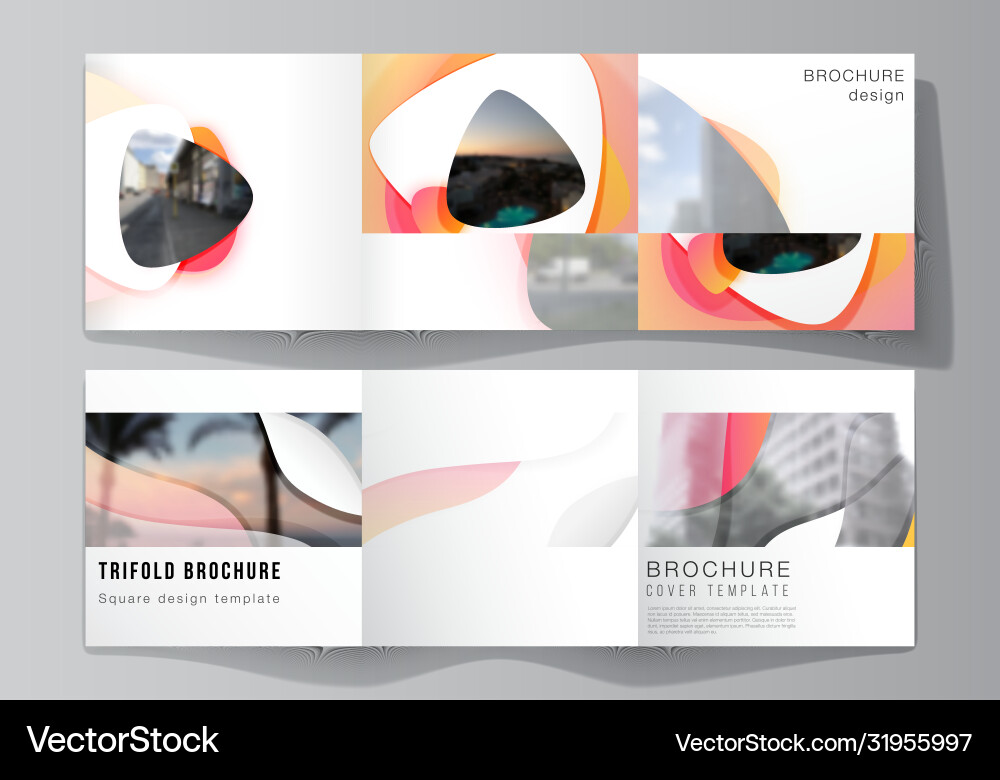 Minimal editable layout square Minimal editable layout square vector image