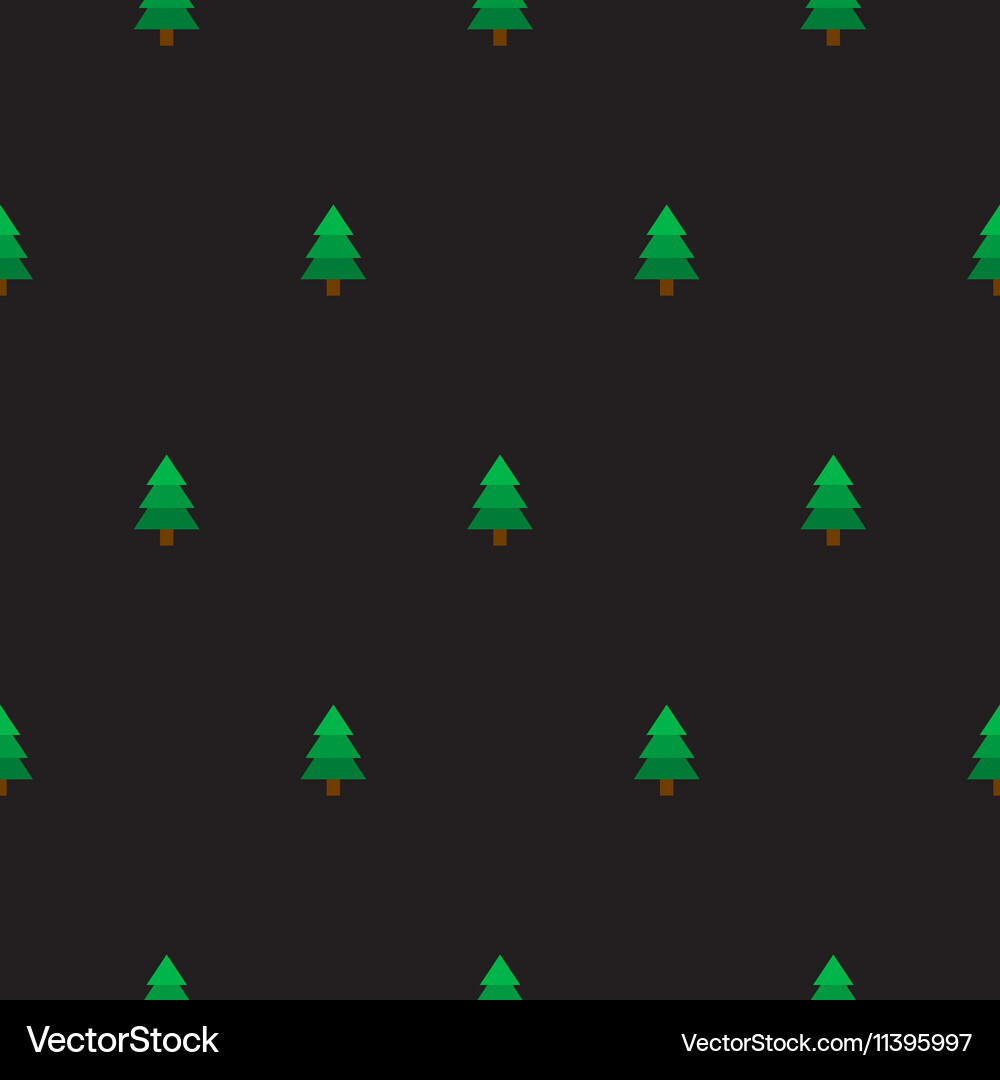 New year tree simple seamless pattern Vector Image