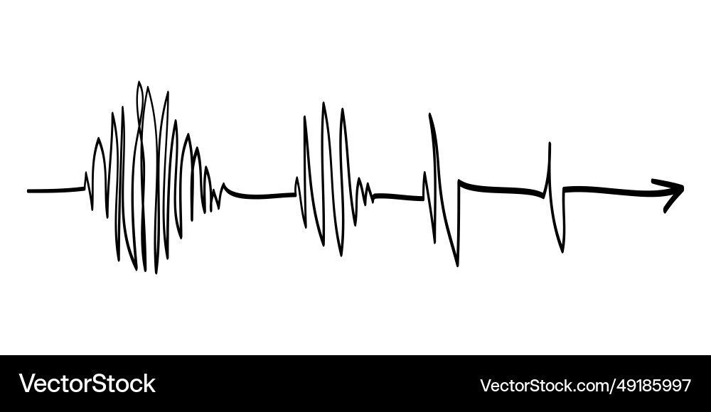 Scribble line doodles the concept of transition vector image