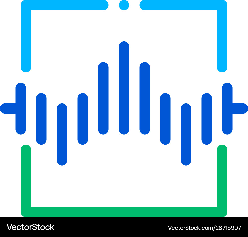 Wireless sensor voice control icon Wireless sensor voice control icon vector image