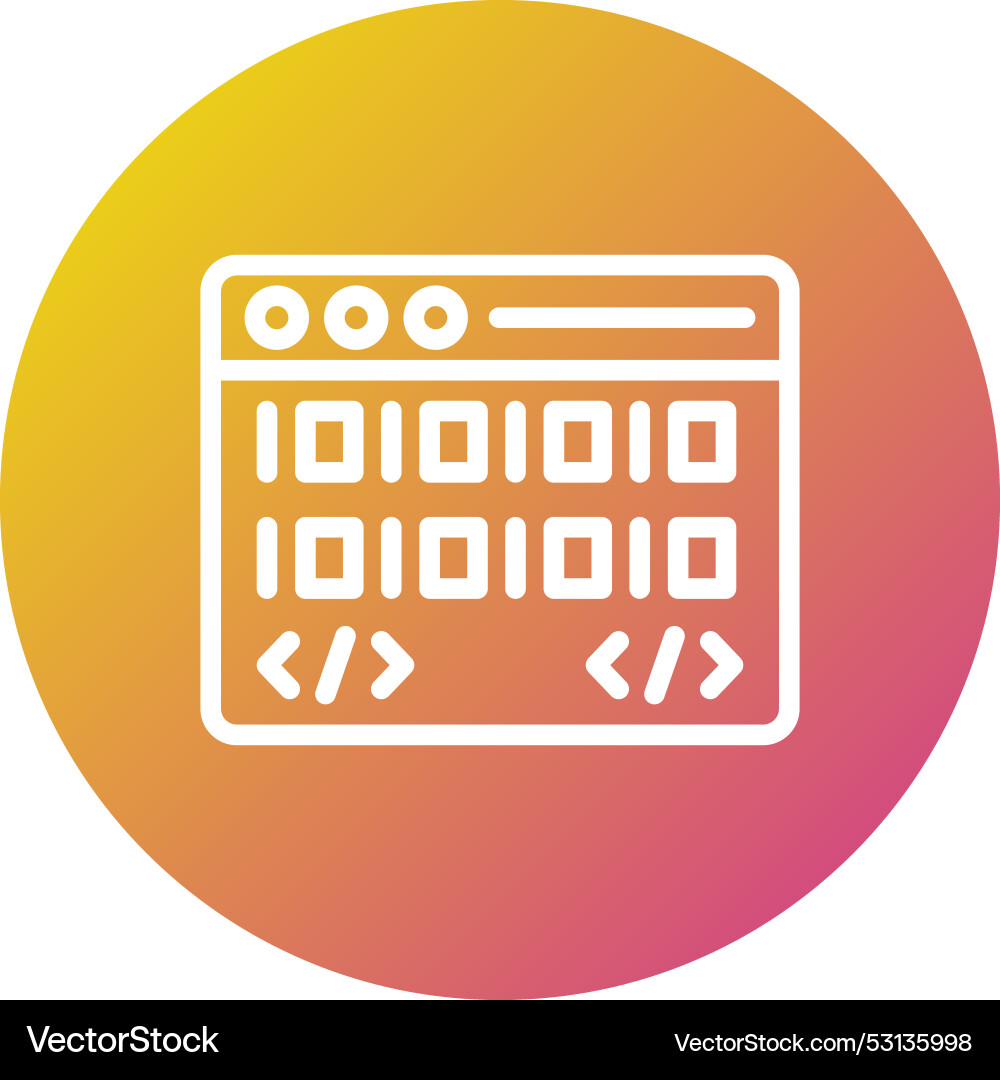 Coding icon design vector image