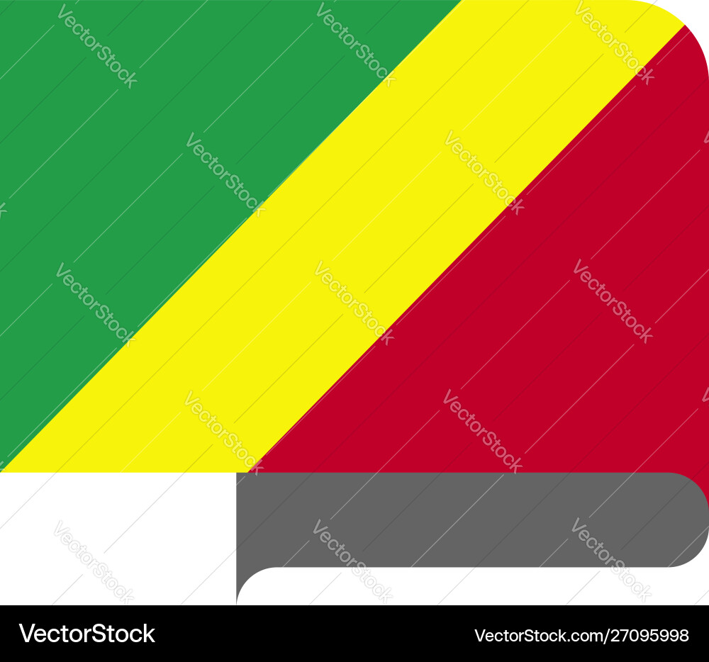 Flag horizontal shape pointer for world map Vector Image