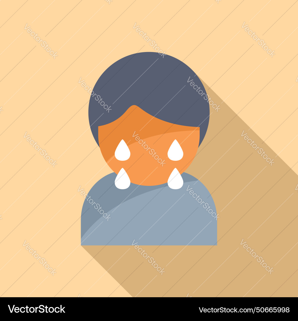 Hard coping skills icon flat work Royalty Free Vector Image