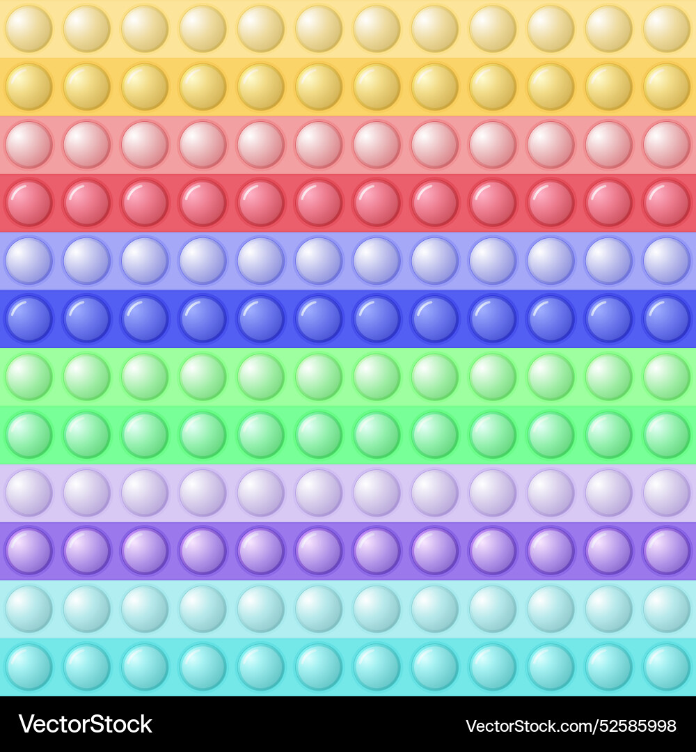 Seamless pattern with trendy game pop it simple Vector Image