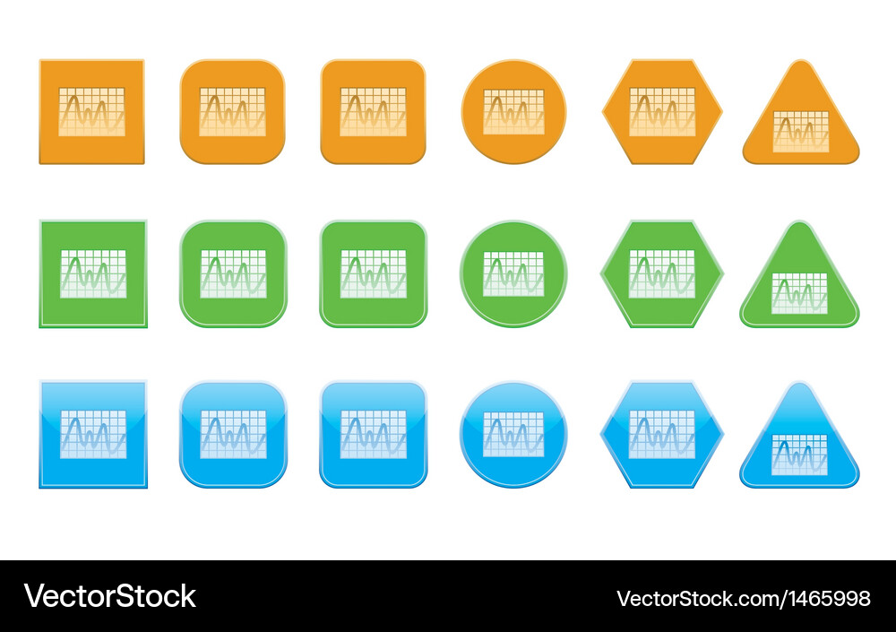 Set of analytics icons Vector Image
