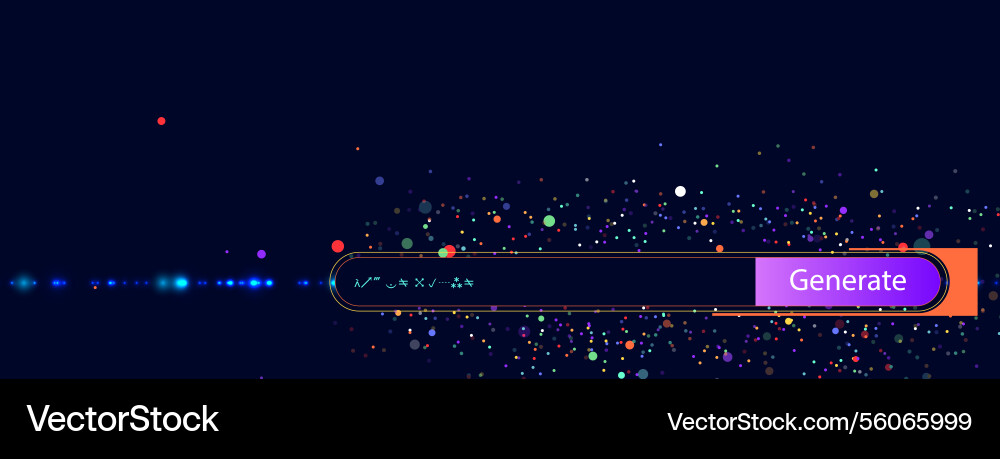 Artificial intelligence concept with prompt field vector image