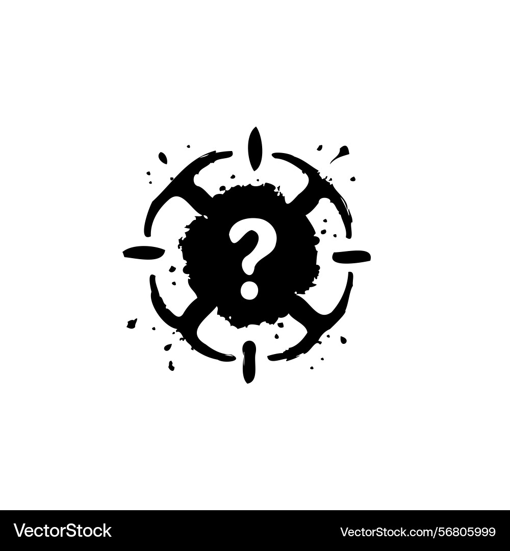 Intriguing enigma a stylized question mark within Intriguing enigma a stylized question mark within vector image