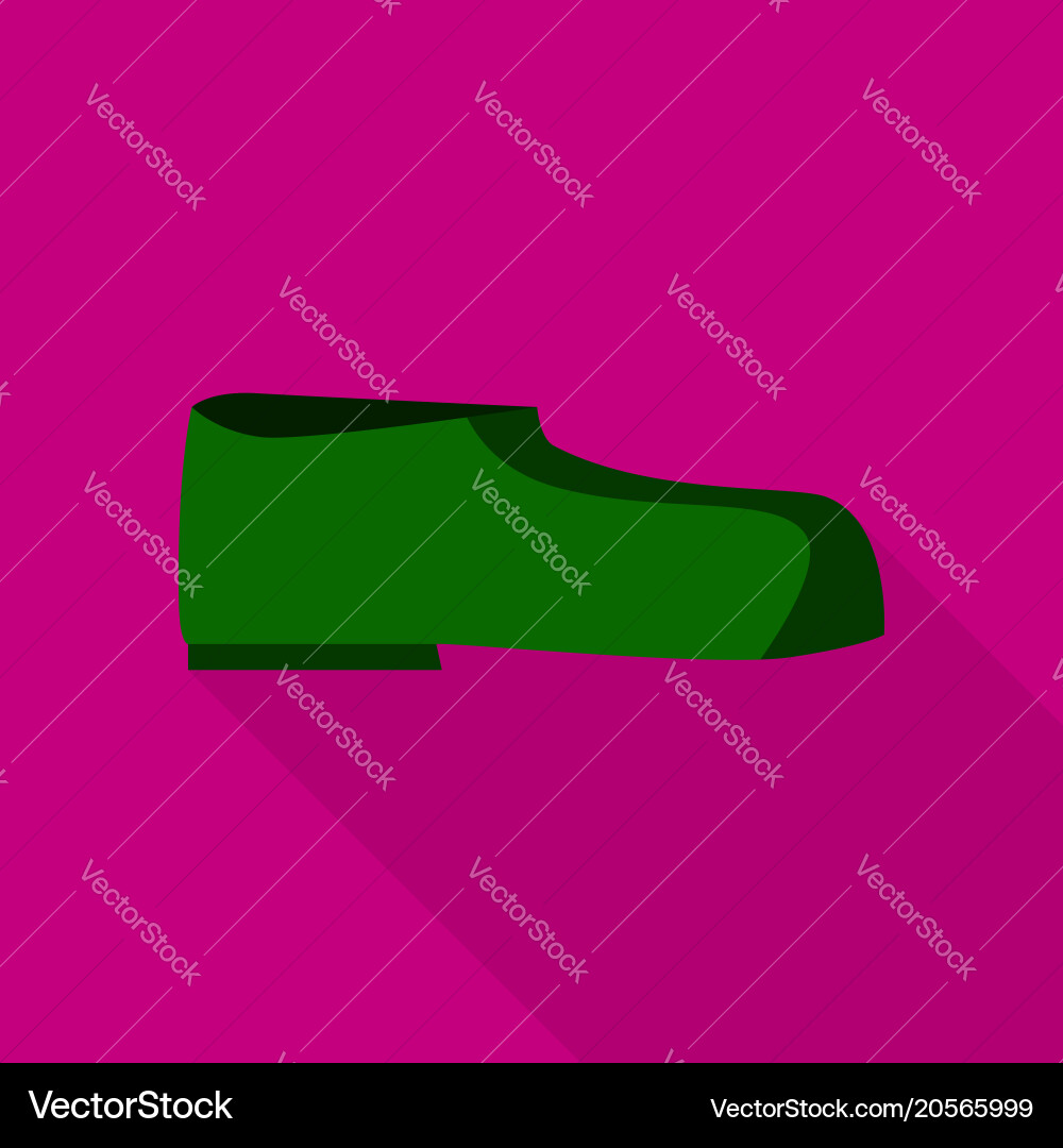 Man boot icon flat style Vector Image