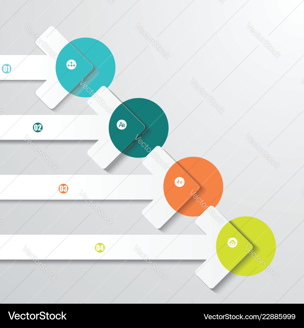 Pointer arrows graphic or website layout Vector Image