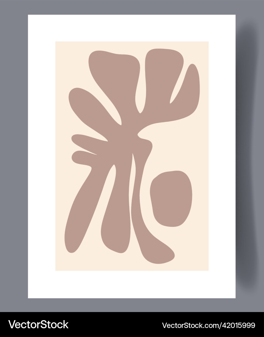 Scandinavian Abstract Print Set Vector Image