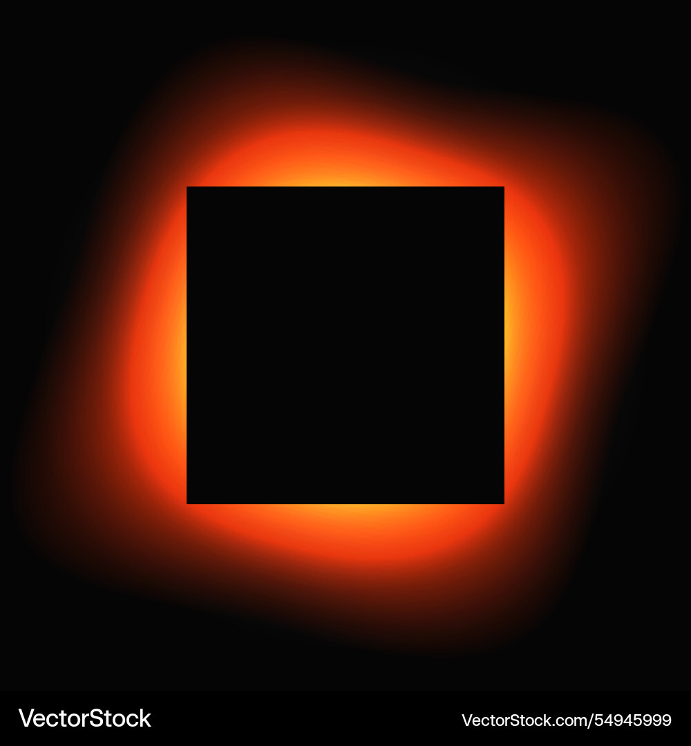 Square illuminate light frame with color gradient Square illuminate light frame with color gradient vector image