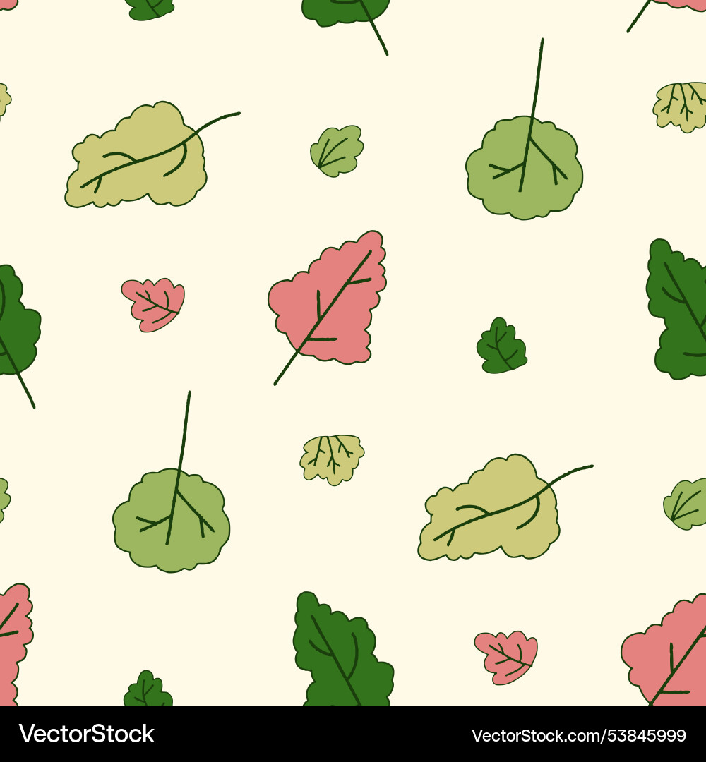 Tree bush simple seamless pattern for print Vector Image