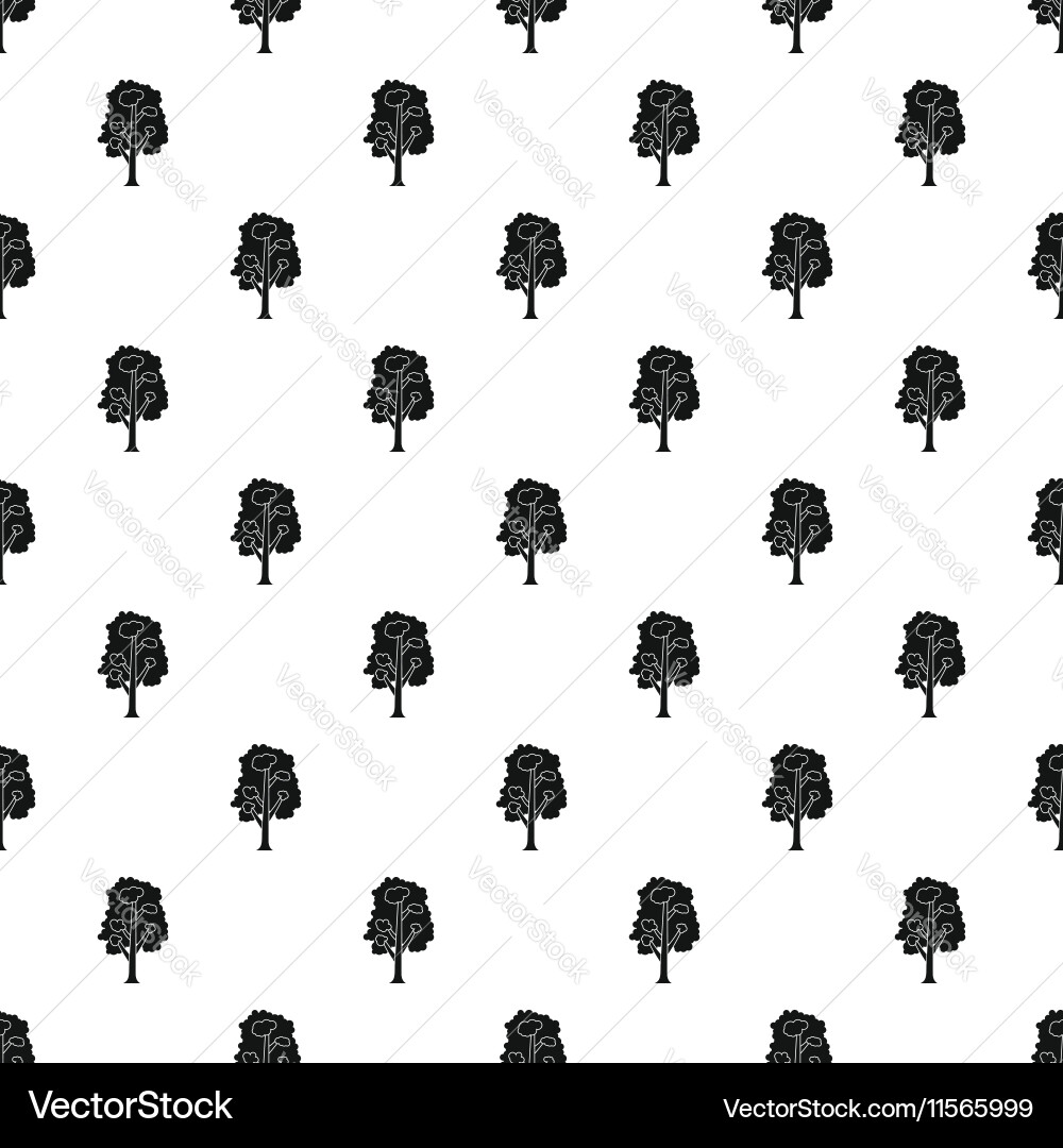 Tree pattern simple style vector image