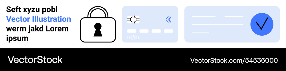 Cybersecurity concept with secure login elements Cybersecurity concept with secure login elements Vector Image