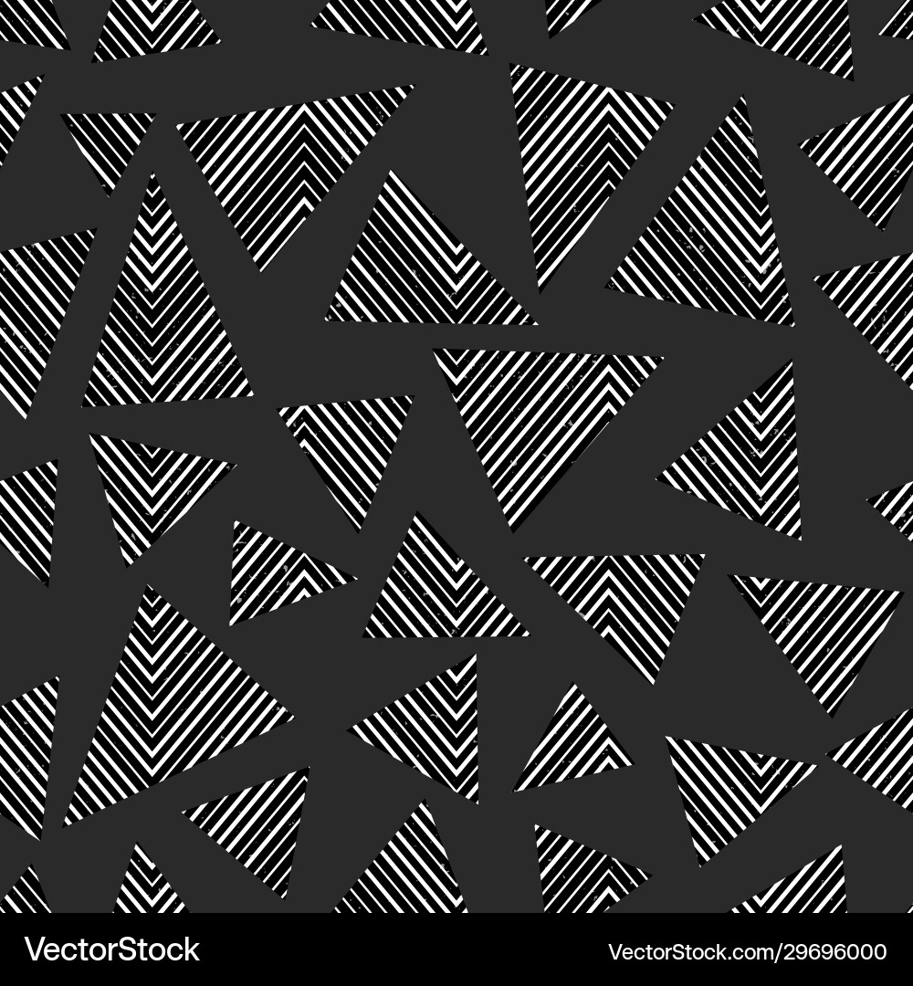 Geometric Triangle Pattern Vector Image